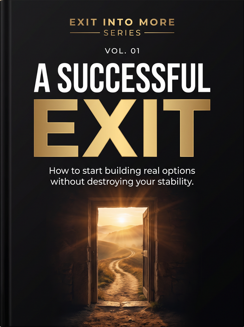 A Successful Exit flat front cover, English